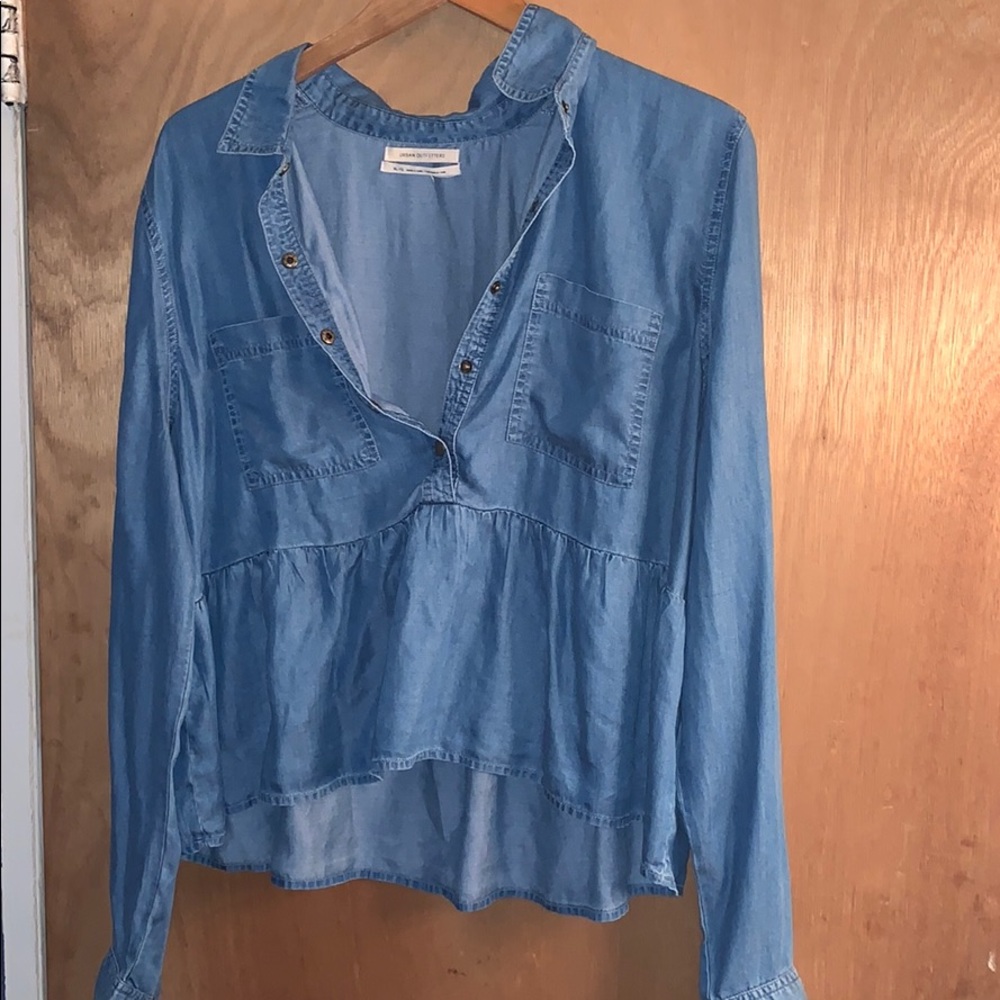 UO chambray peplum